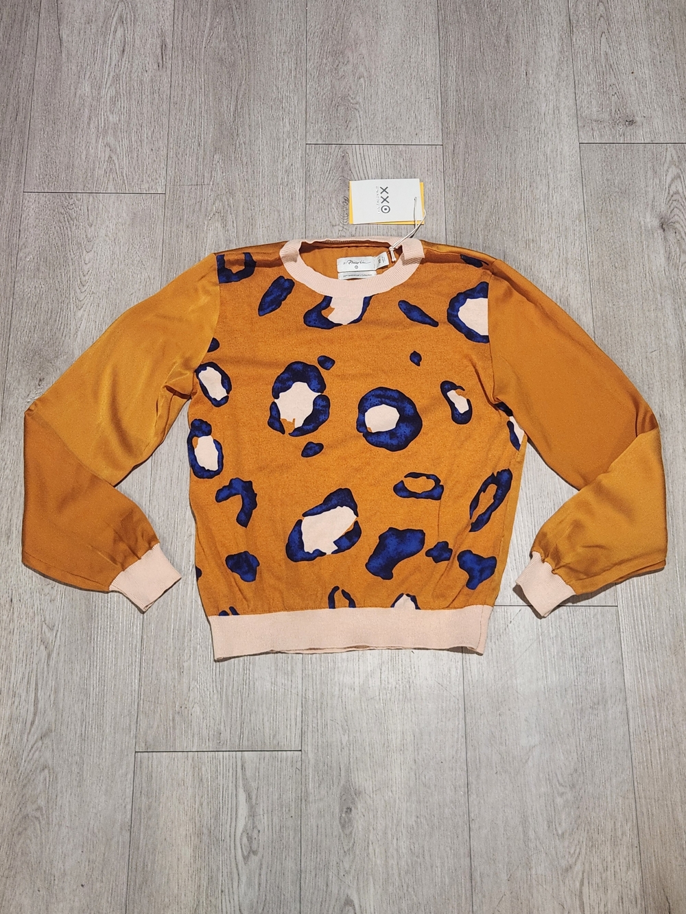NWT 3.1 Phillip Lim x TargBlue Spot Pattern Mustard Pullover Sweater